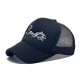 Cross-border new retro American-style embroidered lettered baseball cap, sun visor, personalized mesh trucker hat, wholesale Cross-border new retro American-style embroidered lettered baseball cap, sun visor, personalized mesh trucker hat, wholesale