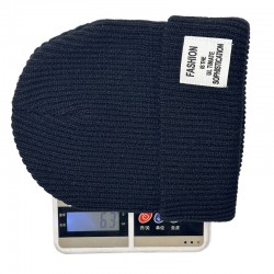 Cross-border foreign trade small cloth label beanie, fashionable European and American knitted hat, autumn and winter warm beanie for men and women.