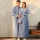 Extra-Long Nightgown for Men and Women, Autumn/Winter Plus-Sized Coral Fleece Pajamas for Men, Thickened Winter Couple's Flannel Pajamas for Men
