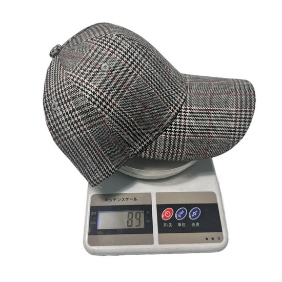 Classic plaid plaid baseball cap, colorful plaid sun hat for spring, summer, and autumn, trendy men's and women's baseball cap