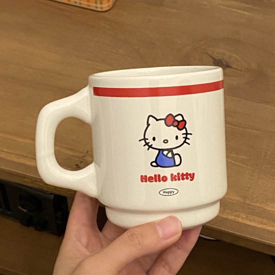 Homemade niche, minimalist blue line puppy mug with flip-top, contrasting color, couple's coffee cup and water cup, 270ml. Homemade niche, minimalist blue line puppy mug with flip-top, contrasting color, couple's coffee cup and water cup, 270ml.