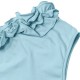 Square-neck lace-trimmed bow long-sleeved T-shirt for women. Contrast-color stitching bow-knot long-sleeved, waist-hugging, slimming cropped top