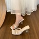 Birkenstock slippers. Women's summer outdoor shoes, 2025 new style, high-end, fashionable, versatile flat beach sandals, beachfront slippers.