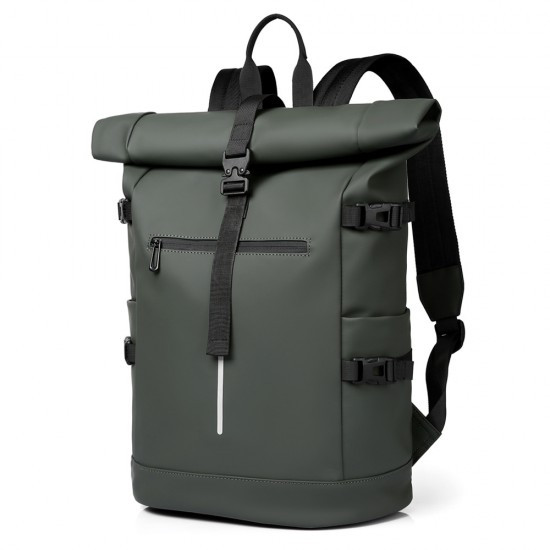 2025 new trendy roll-up bag, men's commuter shoulder bag, trendy single-shoulder commuter large capacity backpack