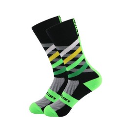 Men's cotton socks, summer black and white sports socks, sweat-wicking heel protection, deodorizing basketball socks