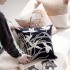 Cross-border Christmas holiday decoration throw pillow, velvet bow sofa cushion cover, living room decorative cushion.