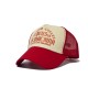Best-selling summer embroidered lip mesh cap, hip-hop lettered sports cap, breathable mesh beanie for couples.