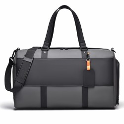 New stylish simple travel bag, independent shoe compartment, crossbody shoulder bag, wet/dry separation, short trip gym bag