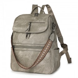 2025 New Casual PU Light Travel Backpack for Women, High-end, Fashionable, Versatile, Large Capacity, Wholesale Women's Backpack