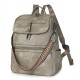 2025 New Casual PU Light Travel Backpack for Women, High-end, Fashionable, Versatile, Large Capacity, Wholesale Women's Backpack