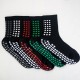 Men's football socks, square-shaped rubberized mid-calf socks, adult sports socks, sweat-wicking, non-slip and shock-absorbing rubberized rubberized socks