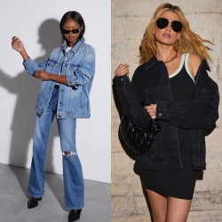 Factory Direct 2025 New European and American Cross-Border Light Blue Washed Denim Jacket for Women, Casual Loose Jacket Top