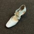 New retro, versatile ballet high heels, women's block heels, cross-strap, hollow, casual closed-toe sandals.
