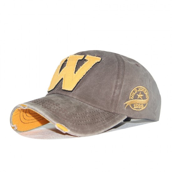 New cross-border cotton Feans large-letter embroidered baseball caps, washed and distressed outdoor caps, wholesale.