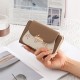 New cross-border women's wallet, cute printed, metal pendant, high-end, popular student medium-sized wallet, wallet, coin purse.
