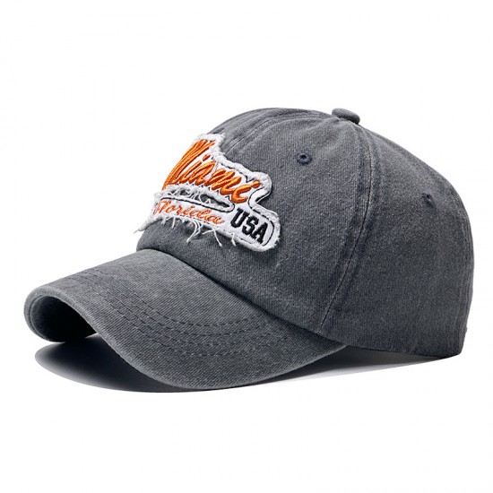 New Cross-border Washed and Distressed Ripped Baseball Cap, Men's Fashionable Retro Wide-brim, Face-enhancing Small Sun Visor Cap