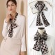 Women's Long Silk Scarf, 2025 Spring New Polka Dot Print Bag Bandage and Hairband, Wholesale