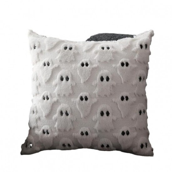 In stock! Cross-border Halloween pumpkin ghost plush embroidered pillowcase In stock! Cross-border Halloween pumpkin ghost plush embroidered pillowcase