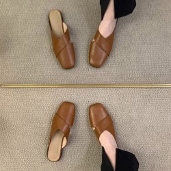 French block-heeled Mary Jane high heels for women, 2025 new hot-selling, pointed-toe, slim-fitting leather shoes, silver single shoes.