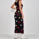 Skinny, hip-hugging, waist-hugging, slimming sleeveless dress: new fashion design, simple and elegant, slimming short dress