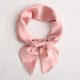 Solid color 70s square scarves, simple everyday silk scarves for women, stylish and minimalist for commuting Wholesale silk scarves in various colors