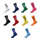 Men's sports soccer socks, rubberized non-slip training mid-calf socks with a towel sole, thickened cushioning mid-calf socks wholesale