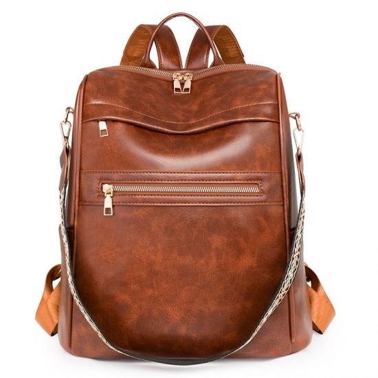 2025 New Korean-Style Lightweight Men's and Women's Design Backpacks, Casual and Stylish Large-Capacity PU Backpacks