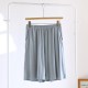 Women's pure cotton plaid shorts, thin summer cotton pajamas, loose.