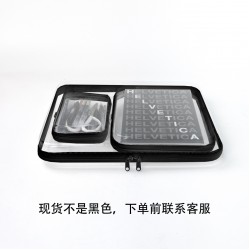 Cross-border hot-selling double-layer storage and heightened cosmetic bag, large-capacity portable toiletries bag, cosmetic bag, nail polish storage bag.