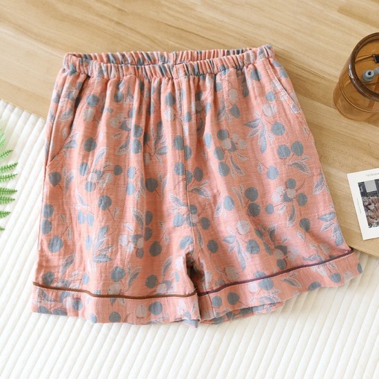 Women's Japanese-Style Spring and Autumn Pajamas, Spring and Autumn Pure Cotton Gauze Double-Layer Crepe, Summer Thin Long-Sleeved Cardigan, All-Cotton Homewear Set Women's Japanese-Style Spring and Autumn Pajamas, Spring and Autumn Pure Cotton Gauze Double-Layer Crepe, Summer Thin Long-Sleeved Cardigan, All-Cotton Homewear Set
