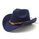 New Tibetan hats, ethnic minority style, metal feather western cowboy hats, men's and women's couple's hats with felt hats. New Tibetan hats, ethnic minority style, metal feather western cowboy hats, men's and women's couple's hats with felt hats.
