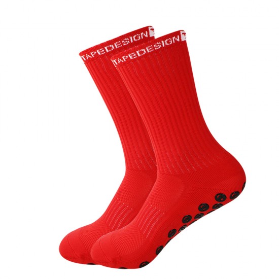 Non-slip football socks, cycling socks, breathable, outdoor basketball foot protection, badminton cycling, running, and football sports grip.