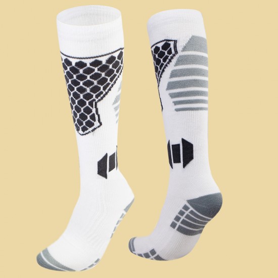 Professional ski socks, thickened wool socks, men's and women's long-top warm socks with towel soles, children's snow sports socks, basketball