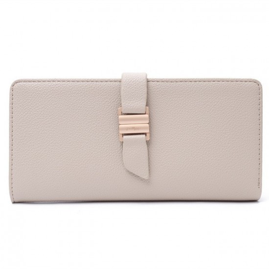 Lianbu New Women's Wallet, Long PU Leather Bi-Fold Wallet, Luxury European and American Multifunctional Clutch