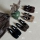 Square-Toed Mary Jane Shoes for Women, Fall/Winter 2023 New Suede Strappy Retro Dress-Paired Plush Shoes
