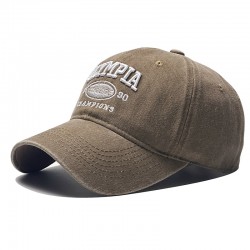 Men's vintage washed and distressed lettered baseball cap for women's outdoor travel, sun protection and sun visor for couples.