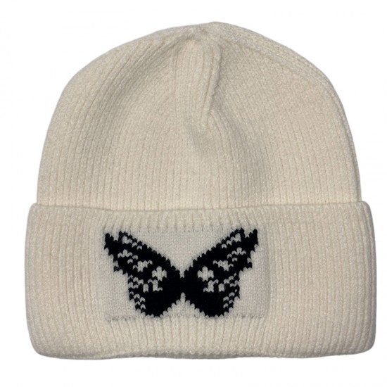 Cross-border autumn and winter Dong Jie-style butterfly beanie, versatile face-flattering small warm earmuffs for women, trendy beanie. Cross-border autumn and winter Dong Jie-style butterfly beanie, versatile face-flattering small warm earmuffs for women, trendy beanie.