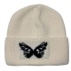 Cross-border autumn and winter Dong Jie-style butterfly beanie, versatile face-flattering small warm earmuffs for women, trendy beanie. Cross-border autumn and winter Dong Jie-style butterfly beanie, versatile face-flattering small warm earmuffs for women, trendy beanie.