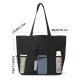 Bohemian ethnic canvas bag, European and American cross-border commuter shoulder bag, niche design, large-capacity women's bag.