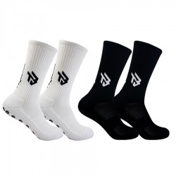 New silicone non-slip football socks with lettering for competition and training, breathable outdoor sports football socks for practical running