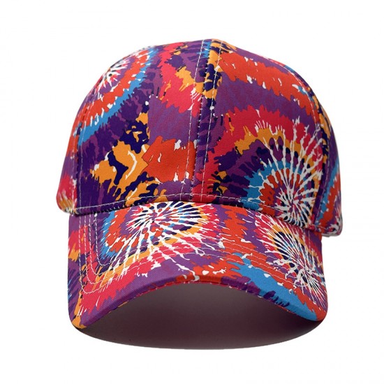 New cross-border European and American spring and summer new personalized outdoor sports travel sun protection printed baseball cap, men's and women's sun hat