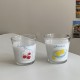 INS retro hand-painted fruit shot glass, niche refreshing glass, heat-resistant espresso cup for couples.