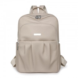 New simple women's backpacks, 2025 summer casual women's backpacks, stylish, solid-color, lightweight Longbu Women's Backpack