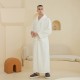 Men's nightgown for overweight couples, plus-size, long flannel bathrobe for women, autumn and winter.