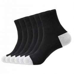 Men's deodorant, sweat-wicking, spring/summer pure cotton mid-calf sports socks, thin, solid color, summer shorts. Women's boat socks with Tianwa Socks