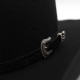 New top hat, European and American punk-style wide-brimmed hat, riding hat for men and women, western cowboy bag 9.5cm brim hat with a rolled brim New top hat, European and American punk-style wide-brimmed hat, riding hat for men and women, western cowboy bag 9.5cm brim hat with a rolled brim