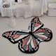 French retro bedroom carpet, luxury living room coffee table, thickened soundproof floor mat, black and white butterfly bedside mat. French retro bedroom carpet, luxury living room coffee table, thickened soundproof floor mat, black and white butterfly bedside mat.