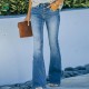 2025 Factory Direct Cross-Border European and American High-Waisted Jeans, Flared Pants, Xintang Jeans for Women