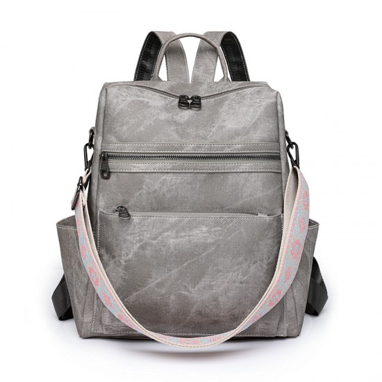 Cute women's backpack, lightweight women's retro backpack, large-capacity, casual travel dual-purpose shoulder bag