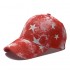 New five-pointed star-patterned baseball caps for men and women, tie-dyed and colorful graffiti baseball caps for summer outdoor sun protection.